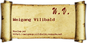 Weigang Vilibald névjegykártya